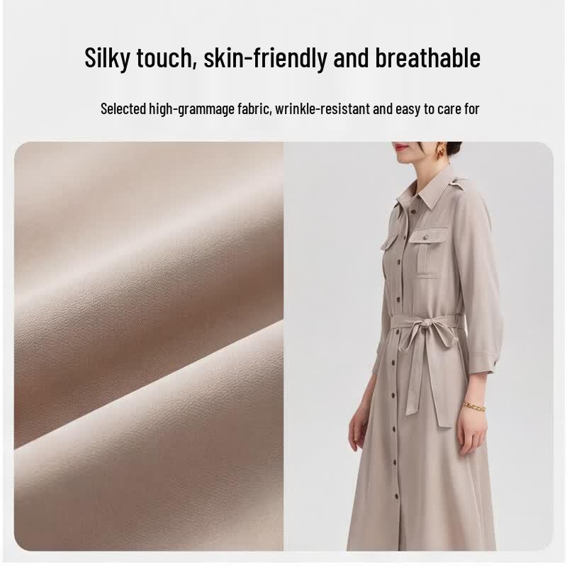 Basic House Women's 2026 Summer Silk Dress