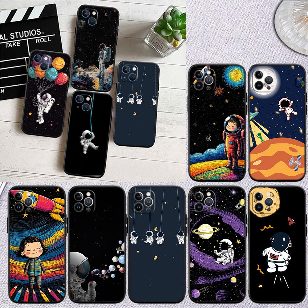 LO12 Astronaut Space Moon Case for Motorola Edge 60 60s 70 G86 G56 G54 E14 G04S G45 G54 G64 S30 S50 X30 X40 X50 Ultra Pro Power