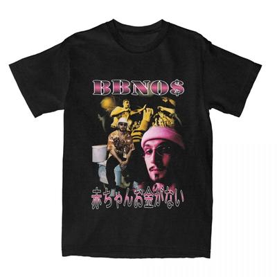 BBNO$ Vintage Bootleg Merchandise Shirt Unisex Women Baby No Money Rapper Humorous 100% Cotton T Shirt Short Sleeve Adult Tops