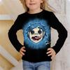 Rock Band Gorillaz Children's 3D Digital Printing Girl Fashion Trend Round Neck Long Sleeved T-shirt
