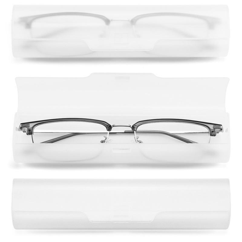 Frosted Plastic Transparent Glasses Case Simple Lightweight Sunglasse Case Storage Box Light Hard Plastic Box