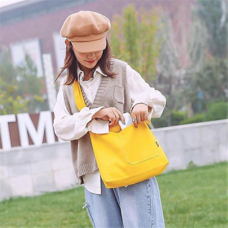 Shoulder Bag For Women Canvas Messenger Bag Vintage Hobo  Handle Travel Casual Tote