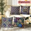 Bohemian Mosaic Floral Pillow Covers Pattern Cushion Cover Suitable for Sofa Bedroom Car Pillow Cover