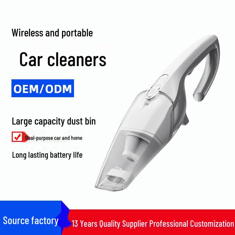 High-Power Portable Wireless Car Vacuum Cleaner with Strong Suction