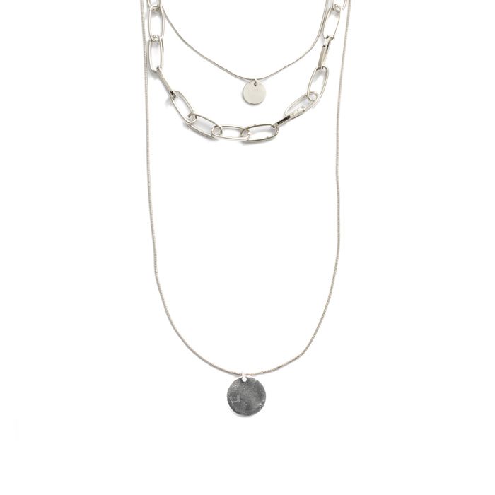 Collier - LUXENTER - Hanoi - Finition rhodium - Alliage métallique - Fermoir mousqueton