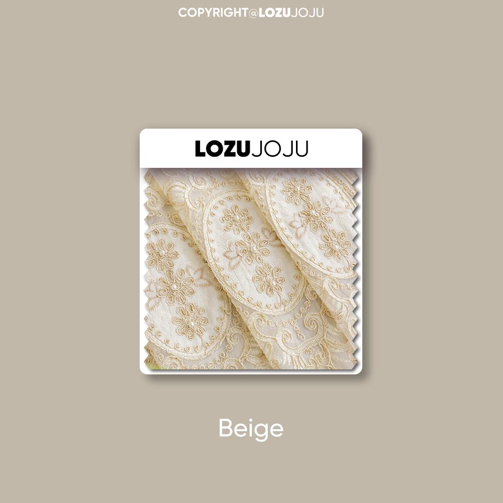 

1 шт. LOZUJOJU High End Luxury бежевый трехмерный вышитый кольцевой тип прозрачная занавеска тюль для гостиной спальни украшение окна домашний декор 300x260cm бежевый