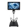 10.1 Inch IPS LCD Digital Microscope 1500X 20MP Coin Microscope Magnifier with 8 Adjustable LED Lights Remote Control