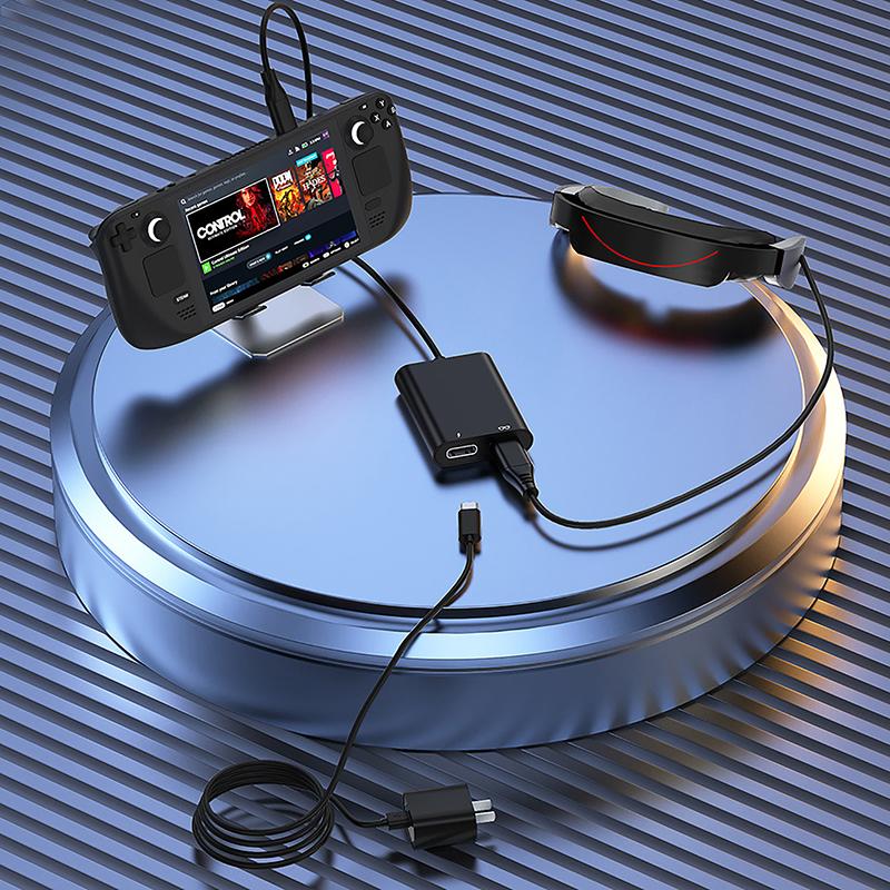 Ar Charging Transmission Module Data Cable Type C For Air Rokid Glasses 2 In 1 Docking Station Live Streaming Type-C Adapter