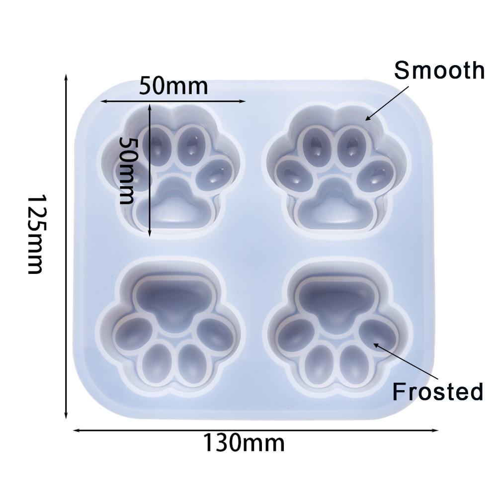 Cat Paw Pendant Silicone Mold Keychain Pendants Epoxy Resin Molds for DIY Epoxy Resin Crafting Mould Jewelry Making Crasfs