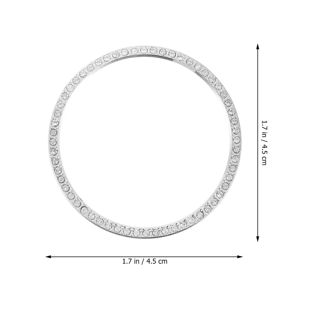 1Set Diamond Watch Bezel Ring Alloy Stylish Lightweight Decoration Protector for 3 45Mm Remodeling