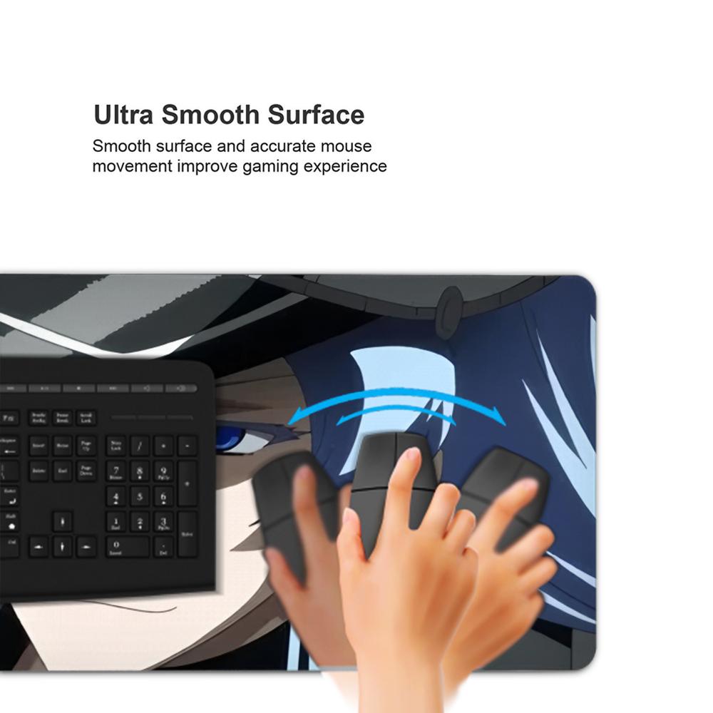 Tappetino Mouse Esdeath 500X1000 mm Tappetino Mouse da Gioco Grande Gamer XL Gomma Otaku Tappetino Tastiera Tappetino da Scrivania per Laptop