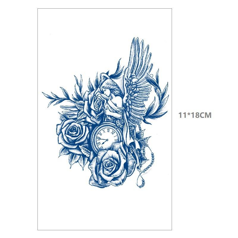 Emmy Herbal Gradual Change Water Transfer Simulation Can Not Wash Off Semi-Permanent Bow Deer Head Dream Catcher Tattoo Sticker