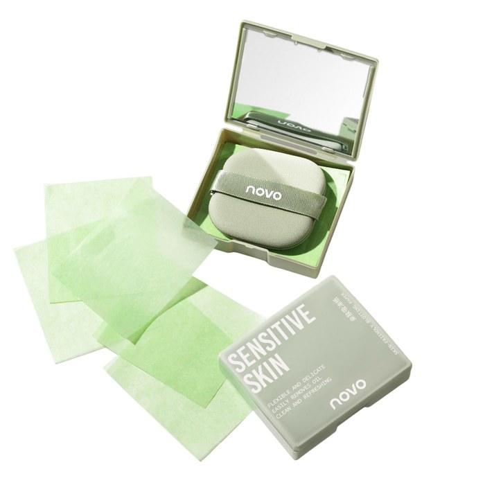KIADZIE Blotting Paper Face Oil Absorbing Sheets – Portable, 100 Count – Green Package