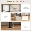 Fabric Chest of Drawers, Industrial Bedroom Dresser with 8 Fabric Drawers, Steel Frame and Wooden Top for Nursery, Living Room, Hallway, Cream White