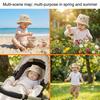 Spring and Summer Korean-style Baby Super Cute Little Bear Fishing Hat for Both Boys and Girls, a Lightweight Sun Protection and