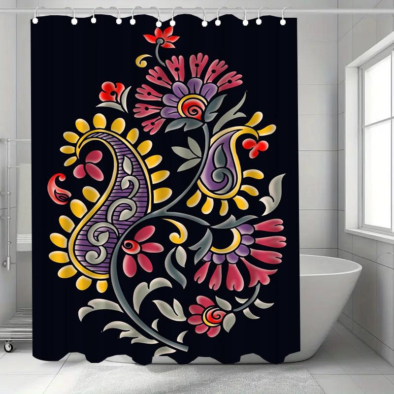 

Cartoon Crocodile Washable Dirt-Resistant Shower Curtain Shower Head Waterproof Polyester Bath Curtain For Home Decor W60H190(CM)-1 Pcs