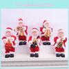 Christmas Gift Electric Santa Claus Guitar Music Ornament With Saxophone And Drums For Holiday Decor