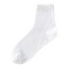 Women Thin Mesh Lace Socks Seamless Mid-Calf Socks Breathable Lightweight Soft Fabric Stretchy Fit for Daily Wear