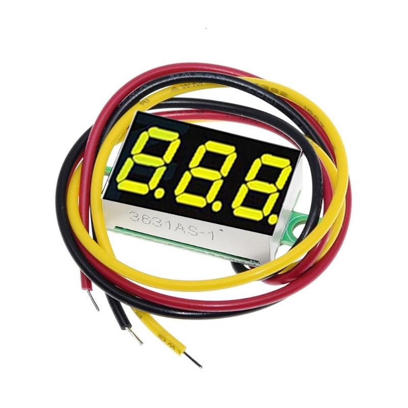 Compact 0.36 Inch Voltages Meter with Three Wire Designs Voltages Monitors for Accurate Measurements In Various Devices