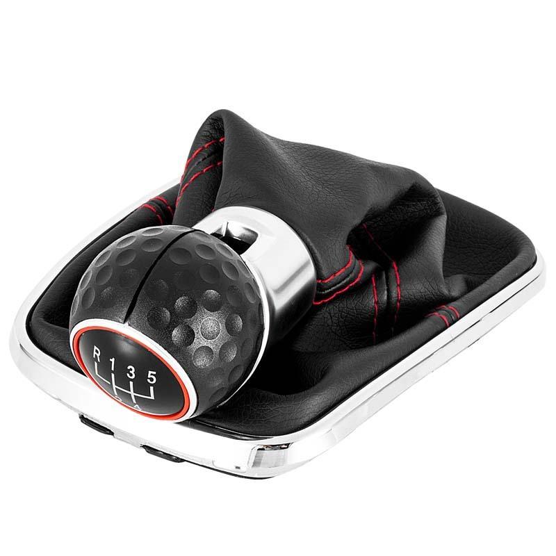 5/6 Speed Integrated Gear Shift Knob & Dust Boot for Volkswagen VW Golf 4 & Bora - Transmission Lever, Durable Auto Accessories