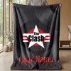 The Clash Custom Flannel Throw Blanket Print Your Name Text Soft Warm Blanket Holiday Present