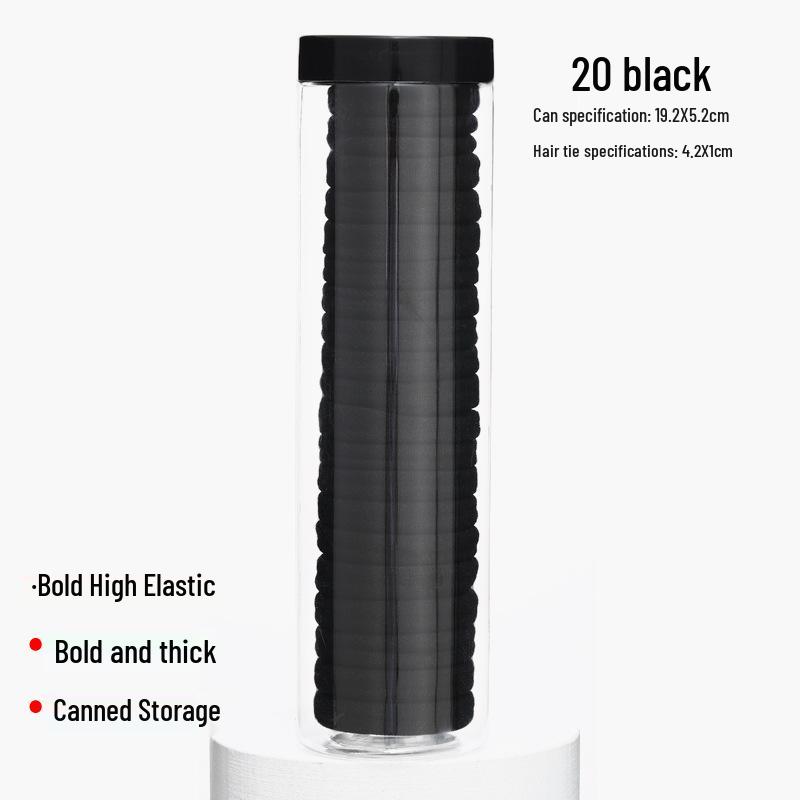 Корейская бесшовная резинка для волос с высокой эластичностью - Бережная к волосам, не цепляется и не выдергивает.