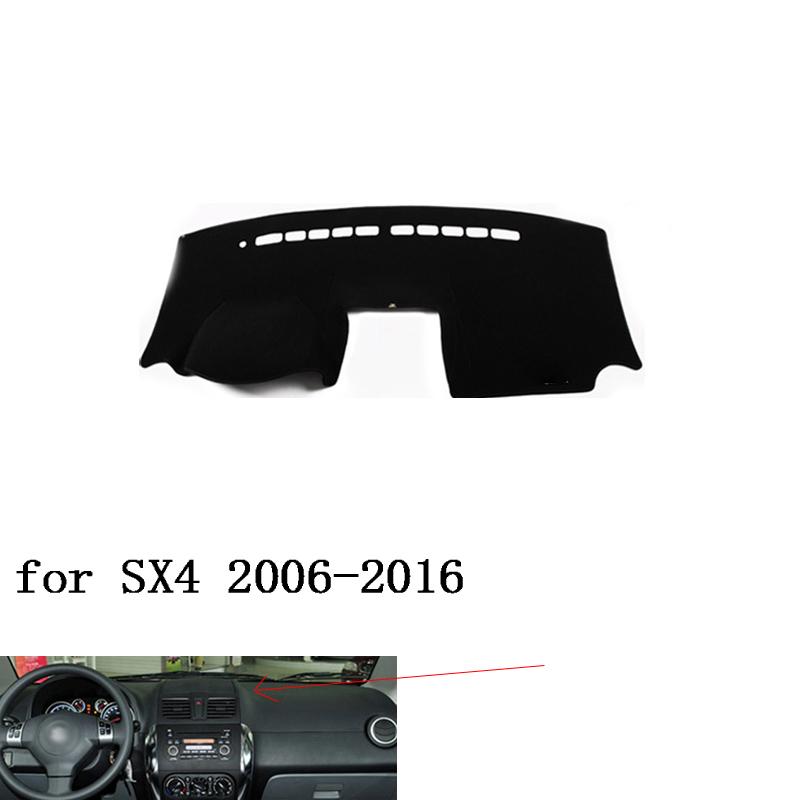 For Suzuki SX4 2006-2016  Right and Left Hand Drive Car Dashboard Covers Mat Shade Cushion Pad Carpets Accessories