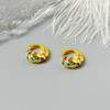 Spring Color Zirconium Dopamine Earrings High-End Sense Diamond Earrings Niche Simple Unique Ear Buckle Spot