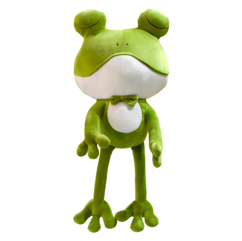 Cute and cool frog plush toy, perfect as a body pillow or cushion, soothing and fluffy, popular interior decoration gift (38cm)