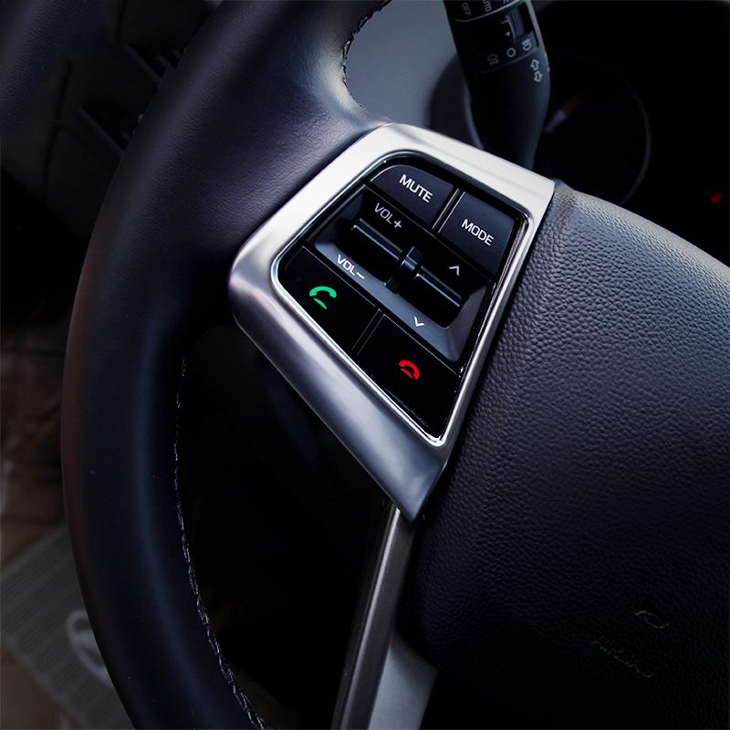 Für Hyundai Creta Ix25 2015 2016 2017 2018 ABS Chrom Lenkrad Dekoration Tasten Abdeckung Trim innen Form Zubehör