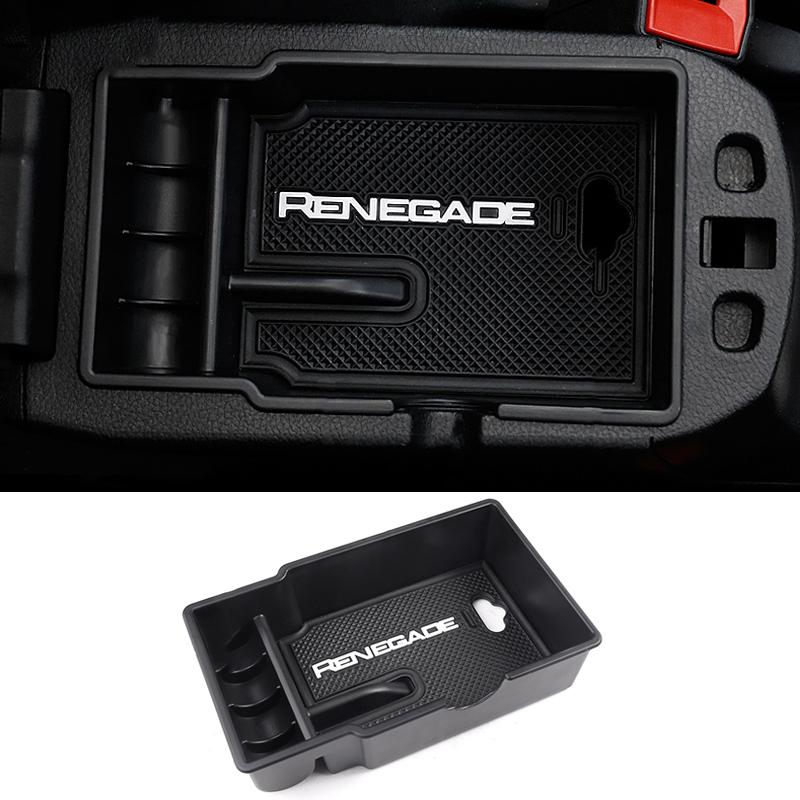 For Jeep Renegade BU 2015 2016 2017 2018      2024 2025 Car Central Armrest Box Storage Tray Accessories