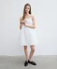 Yunse Studded Volume Mini Dress (White)