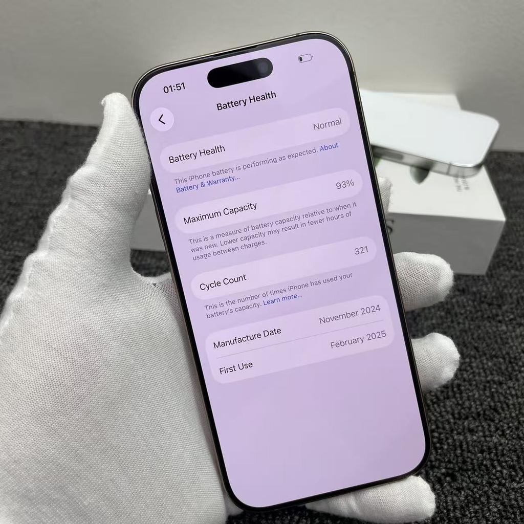 Refurbished Apple iPhone 16 Pro Max Smartphone with Nano-SIM+eSIM