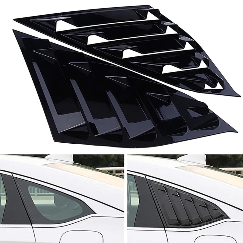 2018 Honda Accord Tenth Gen Carbon Fiber Rear Side Window Louvers - Adhesive Type