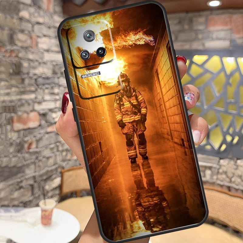 Firefighter Heroes Fireman Case For Xiaomi 13 14 15 Ultra 11T 12T 13T 14T Pro POCO X7 Pro X3 X5 X6 M6 F5 F6 Pro Cover