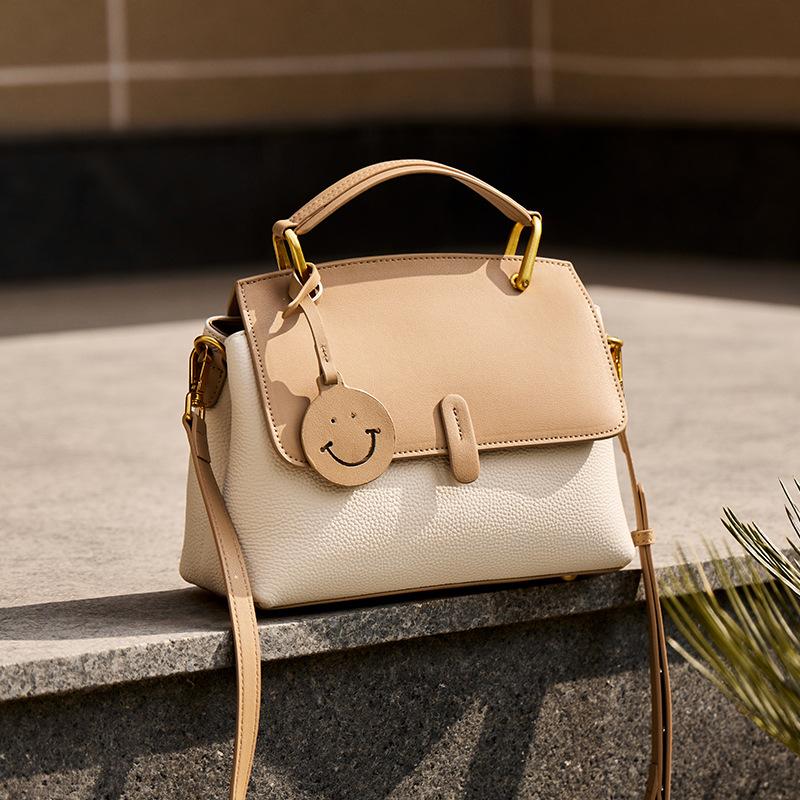 

Mrs. Qiao High-End Bag for Women 2025 New Genuine Leather Handbag Women s Crossbody Bag Mom Bag Fashion Women s Bag Long24.5CM、Wide10.5CM