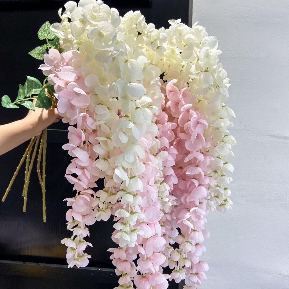 110cm Decorative Flowers Hanging Wisteria Fake Flower New Artificial Flowers  Home