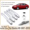 Door Handle Cover For Hyundai Elantra HD MK4 2007 2008 2009 2010 Chrome Smart Car Accessories Stickers Styling Protective Trim