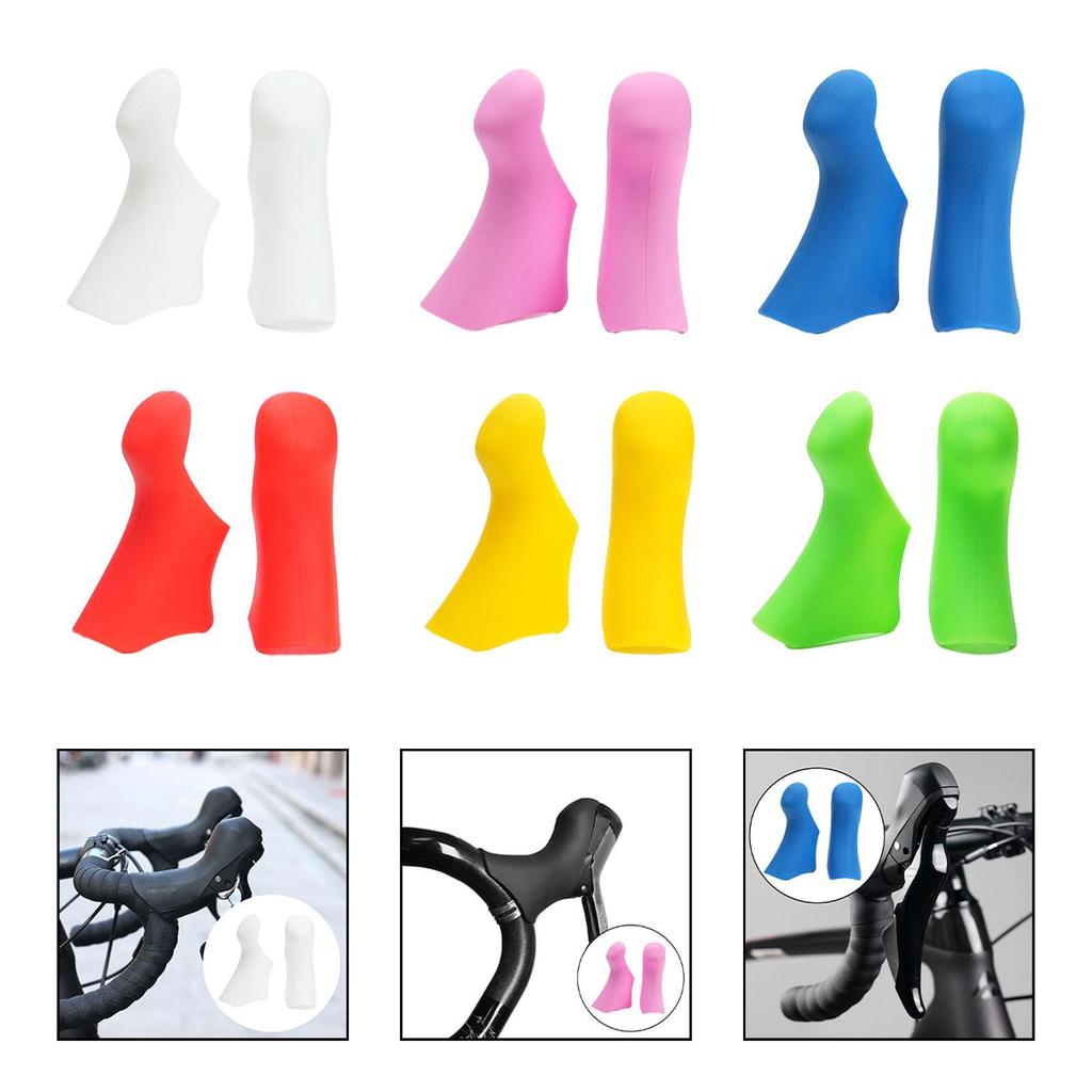 2 Pieces Bike Shifter Lever Covers Anti Slip Handle Sleeves Hand Shifter Covers Hoods Brake Handle Cover for ST 2300/3400