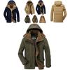 Herren Premium Qualität Warme Jacke Militärparka Pelzgefüttert Langer Mantel Mit Kapuze Wintermantel