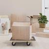 VidaXL Rectangular Transport Dollies 2 Pcs, Moving Dollies for Furniture, Platform Dollies with Wheels, 154889
