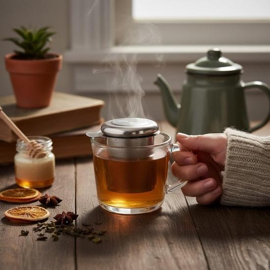 Tea Culture of the World Tea Stainless Steel Infuser | Extra Fine Mesh with Lid for Loose-Leaf Tea | for Tea Pots & Large Cups