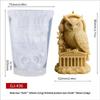 Food Grade Silicone Owl Candle Mould For Home Decorative Candle And Artistics Craft