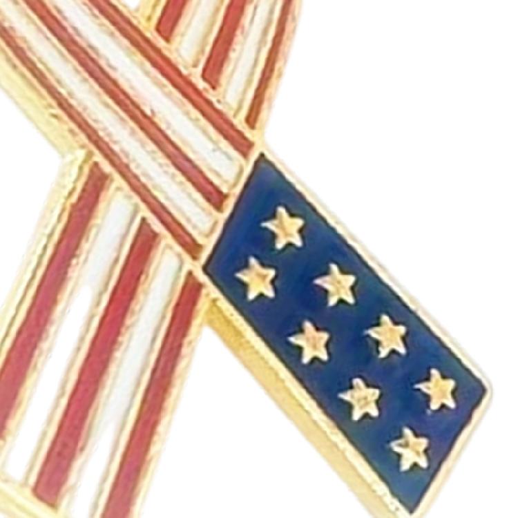 Festive Ribbon Badge Corrosion Resistant Zinc Alloy Ideal For Holiday Costume Enhancement