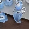 Halloween leuchtender Geist Schlüsselanhänger Cartoon Jelly Puppe Telefon Anhänger Kopfhörer Fall Charme Tasche Dekor Auto Schlüsselanhänger