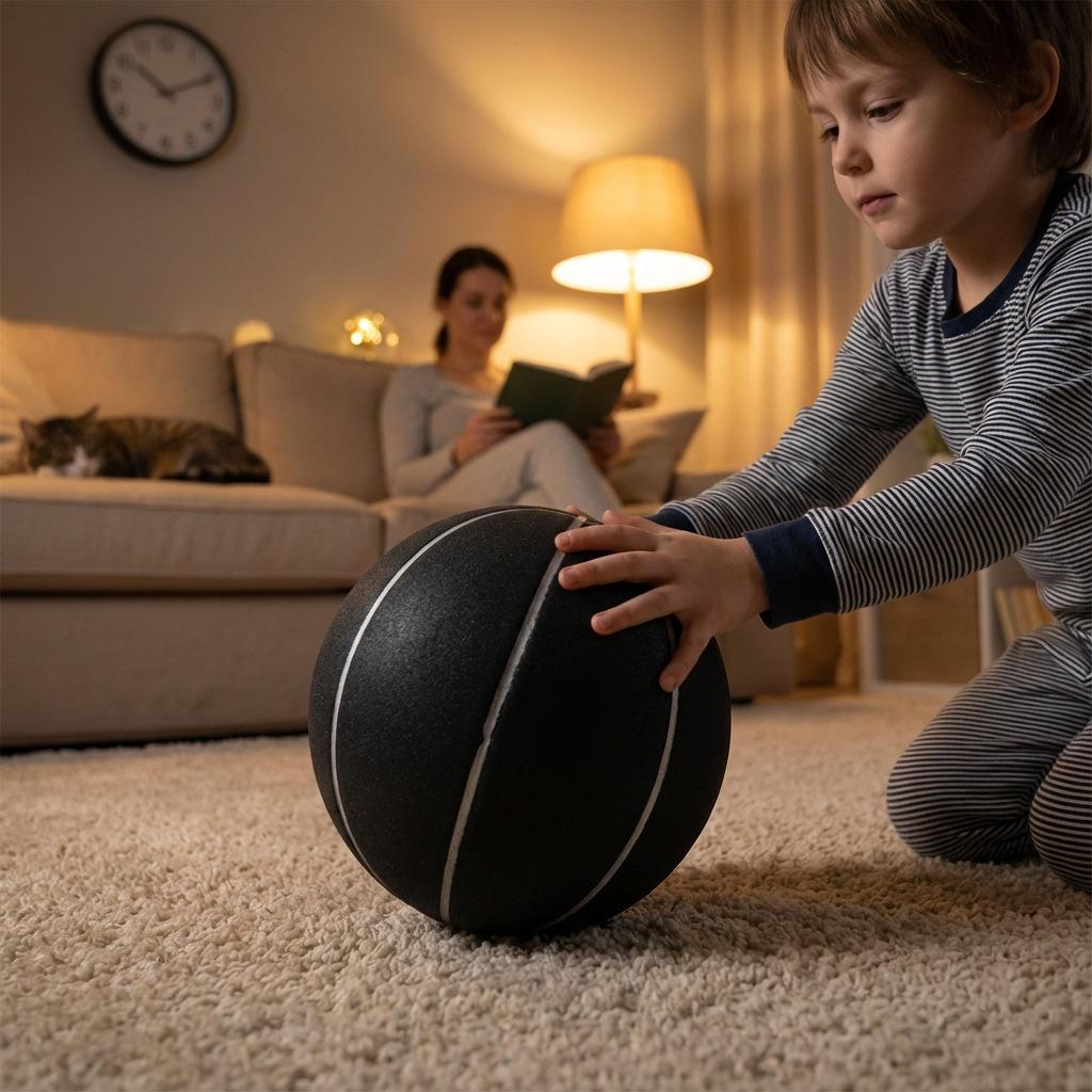 Children's Silent Indoor Basketball - High Bounce Training Ball with Logo Printing