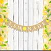Lemonade Stand Banner for Kids – Rustic Lemonade Banner Sign for Lemonade Stand Supplies, Lemonade Party Decorations, Outdoor Lemon Stand Decor for