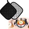 Black Cotton Machine Washable Heat-resistant Pot Rack, Heat Insulation Pad, Tripod, Kitchen for Cooking and Baking, Oven Rack
