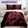 3pcs Duvet Cover Set (1*Duvet Cover + 2*Pillowcase, Without Core), Makima Chainsaw Man Print Soft All‑Season Bedding Set, Home Bedroom Decor Gift