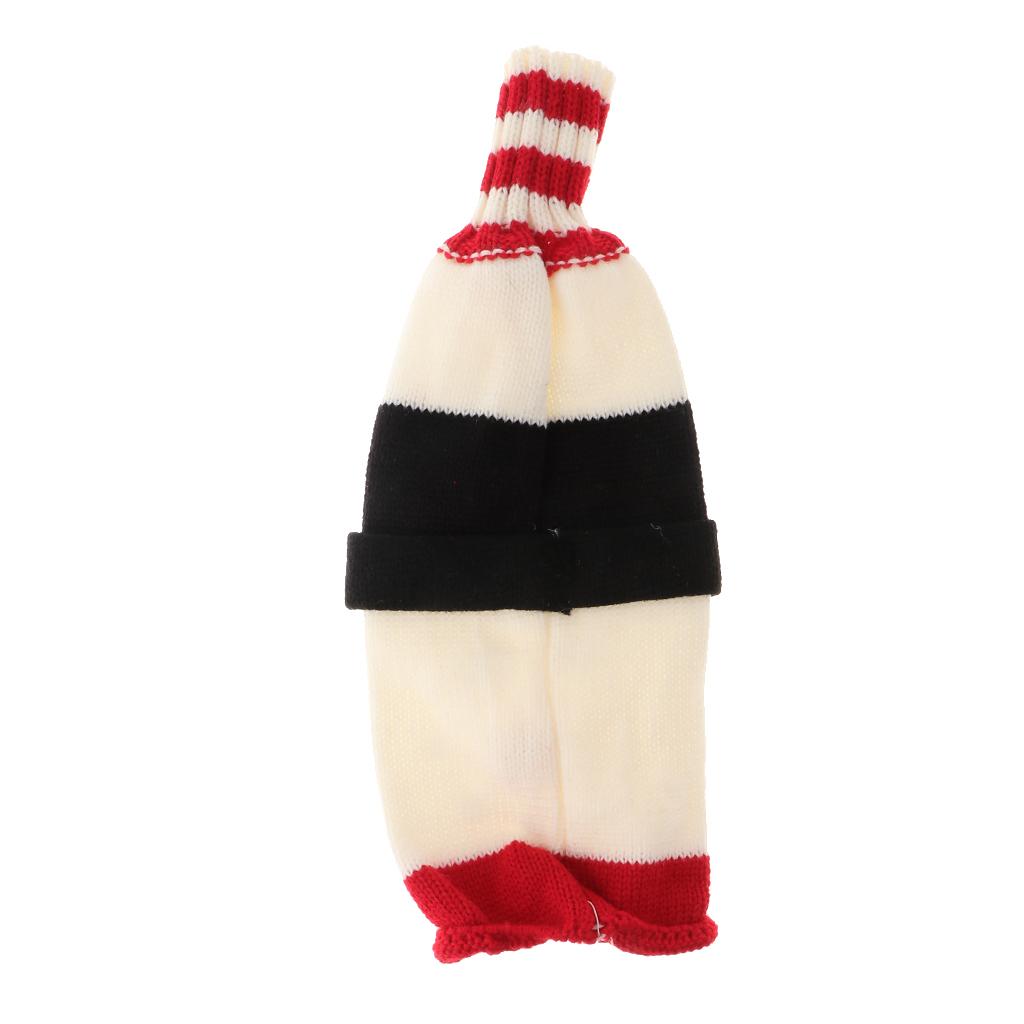 Christmas Knitted Wine Bottle Cover Home Party Table Decorations Snowman